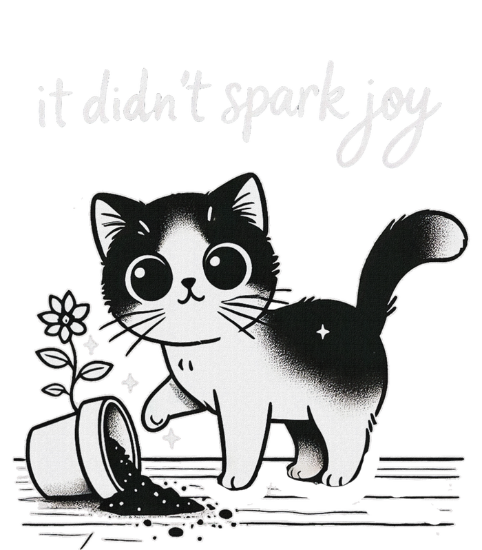 Tuxedo Cat Funny Meme Saying Quotation Spark Joy Grommeted Golf Towel