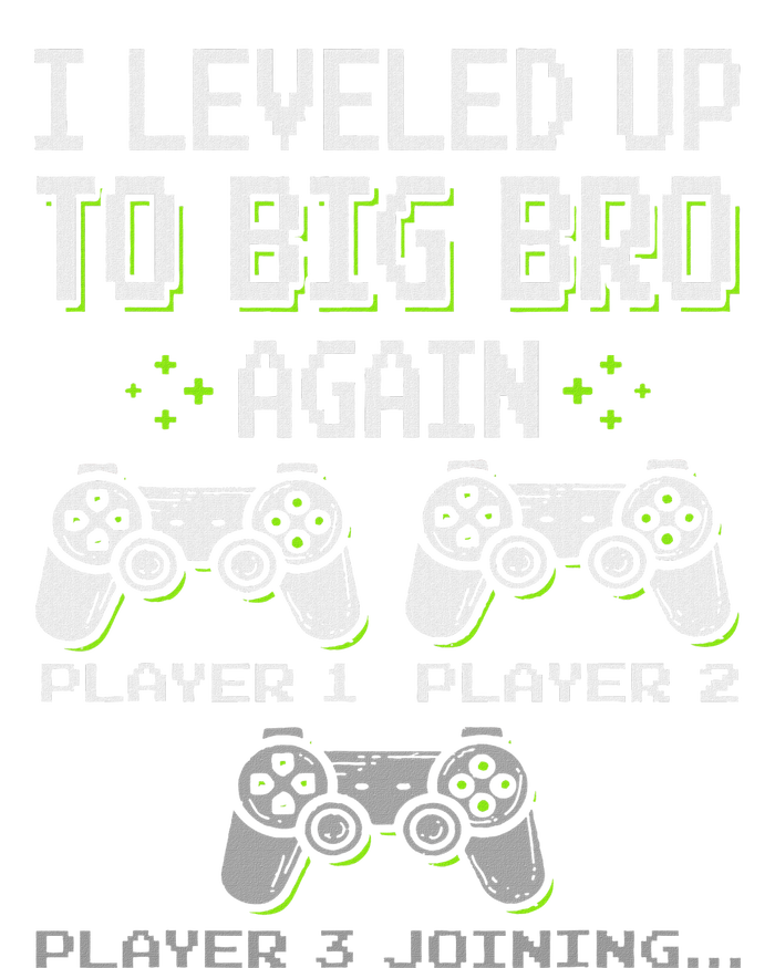 I Leveled Up To Big Bro Again Brother Gamer Funny Video Game Women's Knotted Racerback Tank