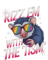 Autism Funny Rizz Em With The Tism Meme Autistic Racoon T-Shirt