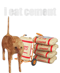 I Eat Cement Cursed Cat Funny Oddly Specific Dank Meme T-Shirt