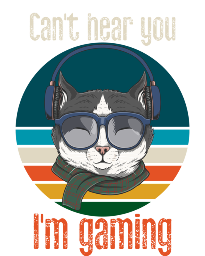 CanT Hear You IM Gaming Funny Cat Gamer Funny Gift Gaming Cute Gift T-Shirt