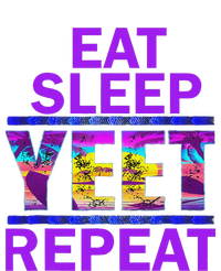 Eat Sleep Yeet Repeat Vintage Yeet Apparel Saying Sustainable Knit Beanie