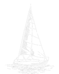 Sailor Boating Anchor Simple Line Drawing Sailboat Sailing T-Shirt