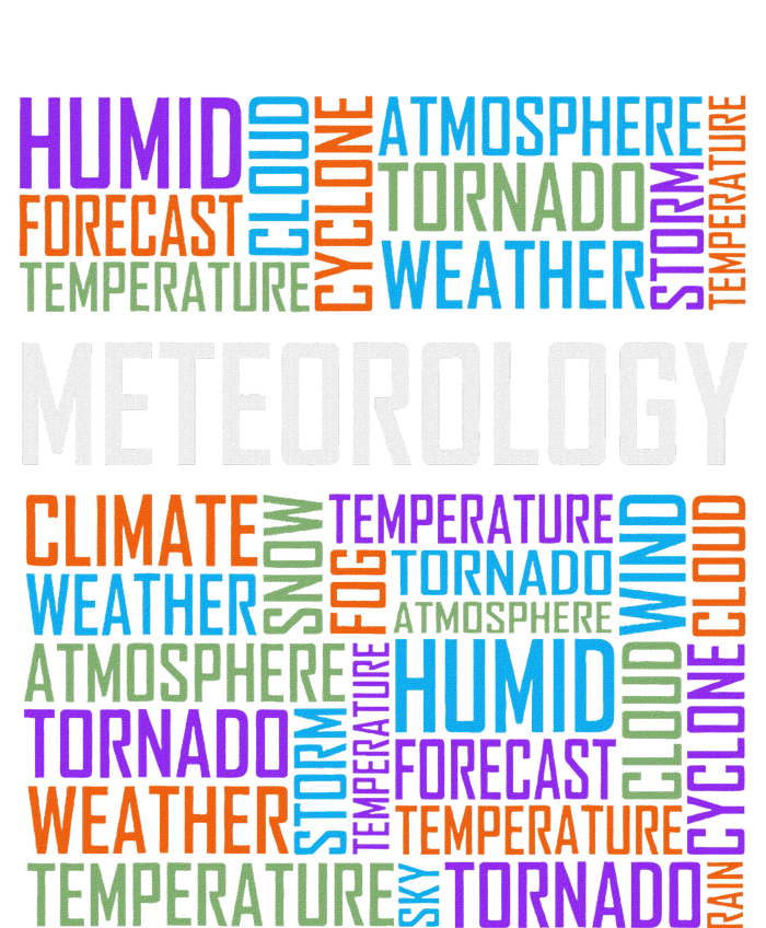 Meteorology Words Gifts Weather Forecast Meteorologist Gift T-Shirt