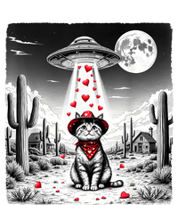 Cowboy Cat Ufo Meme Funny Cat Ufos ValentineS Day Cat Lover T-Shirt