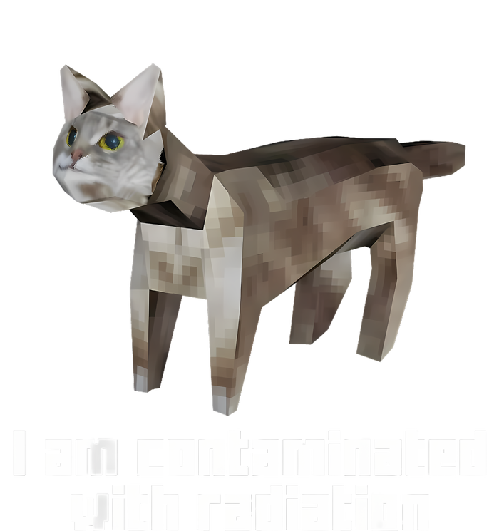 Funny I Am Contaminated With Radiation Ironic Cat Meme T-Shirt