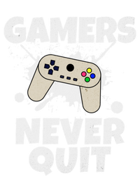 Gamers Do Not Quit Gaming Funny Video Gamer Cool Graphic Gift Women's V-Neck T-Shirt