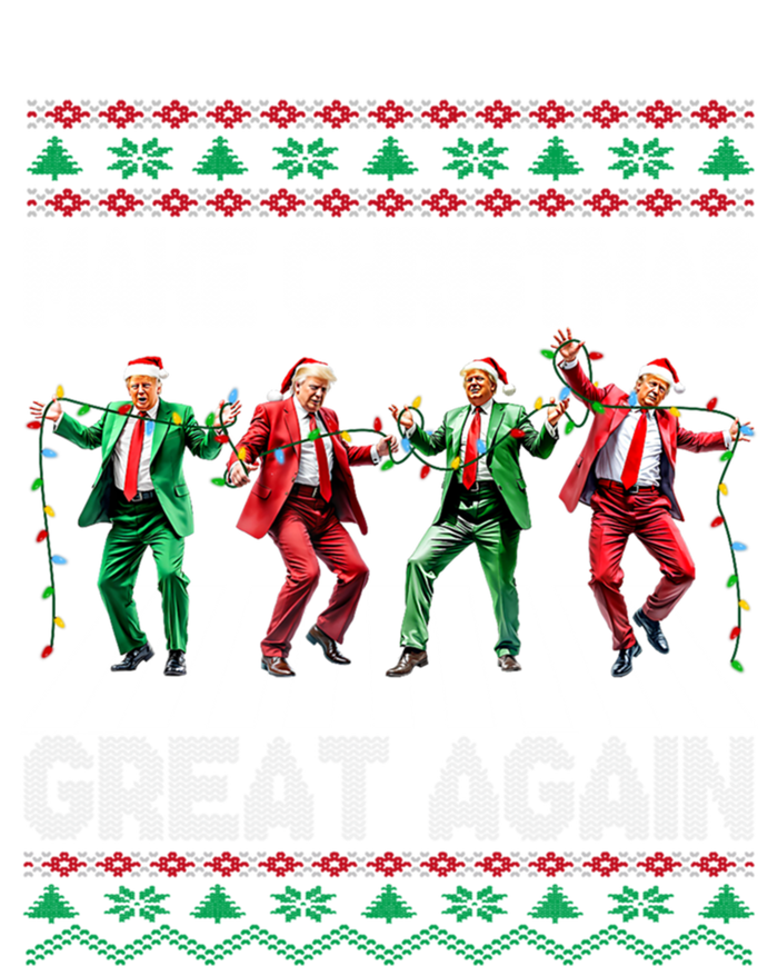 Make Christmas Great Again Ugly Trump Dance Santa Funny Gift Kids Sweatshirt