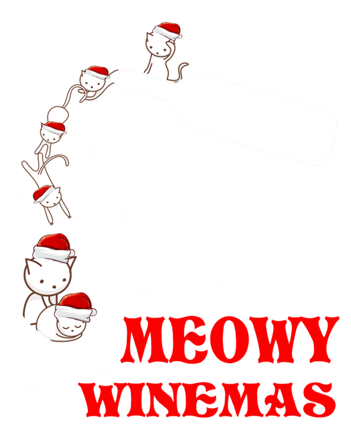 Meowy Winemas Cats Sparkling Wine Glass Cute Christmas Gift Women's Flannel Pajama Set