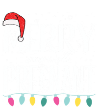 Merry And Pregnant Santa Hat Christmas Pregnant Announcet Cool Gift T-Shirt