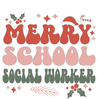 Merry School Social Worker Christmas Social Worker Xmas Gift T-Shirt