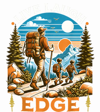 Funny Live Laugh Edge Ironic Brainrot Meme Edging Quote T-Shirt