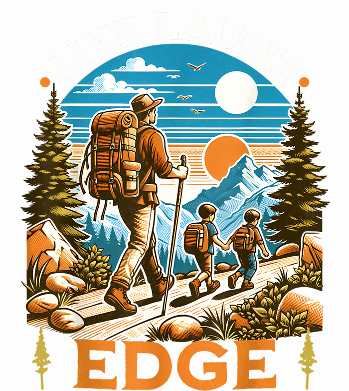 Funny Live Laugh Edge Ironic Brainrot Meme Edging Quote T-Shirt