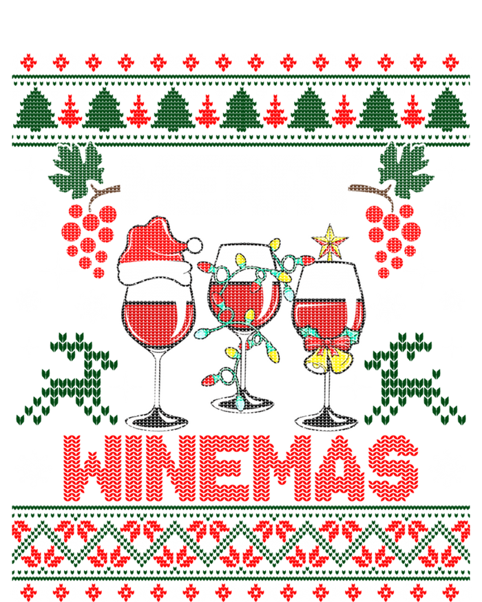 Merry Winemas Funny Wine Ing Ugly Christmas Gift Coaster