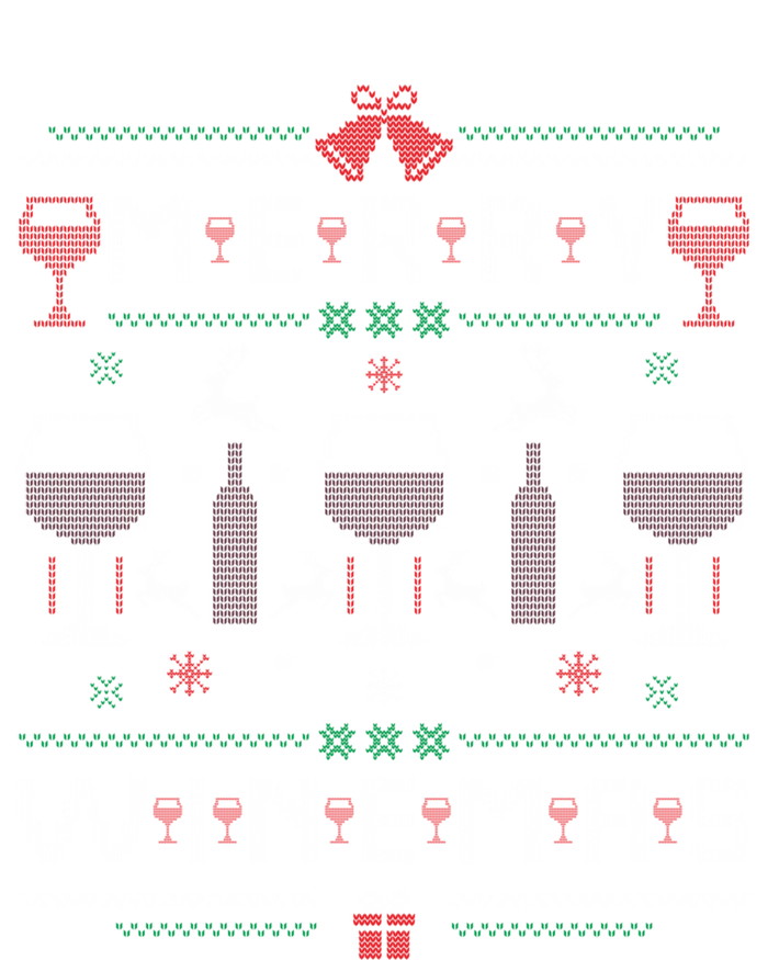 Merry Winemas Red Wine Ugly Christmas Wine Lover Gift T-Shirt