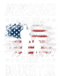 Awesome Like My Eldest Daughter Retro Usa Flag Fathers Day Flat Bill Trucker Hat