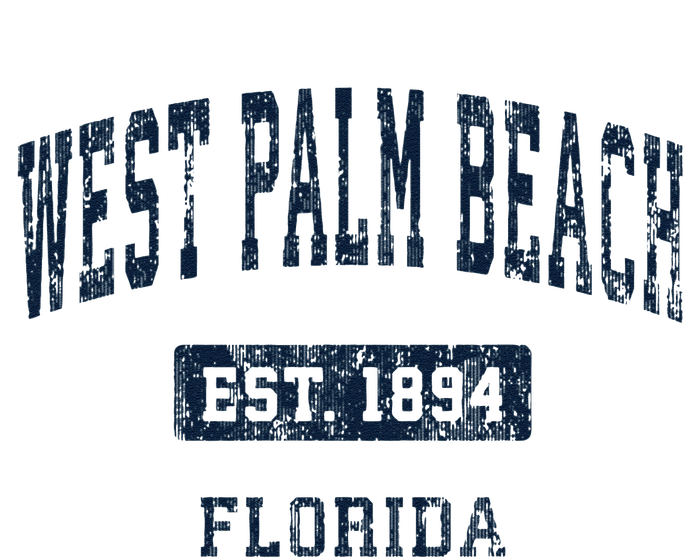 West Palm Beach Florida Fl Vintage Established D Tall Long Sleeve T-Shirt