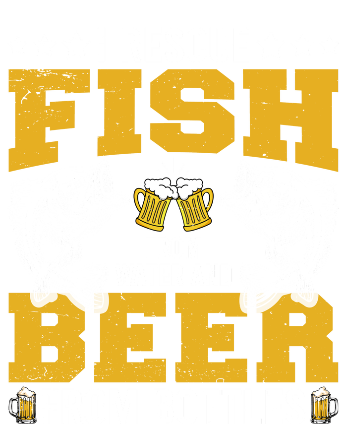 Funny Beer And Fish Coaster