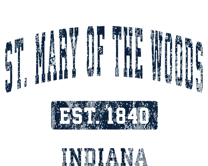 St. Mary Of The Woods Indiana In Vintage Established T-Shirt