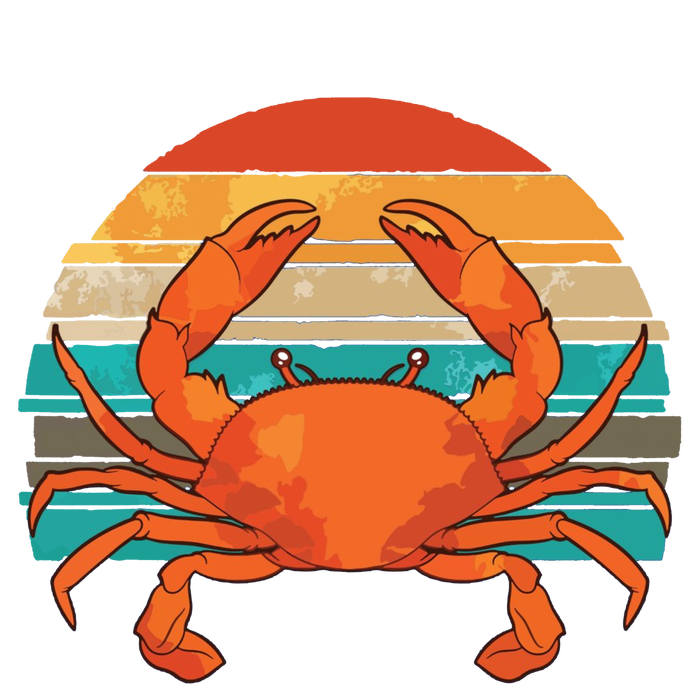 Retro Seafood Crab Lover Crabbing Sea Animal Crab Bumper Sticker