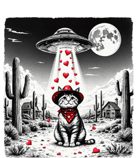 Cowboy Cat Ufo Meme Funny Cat Ufos ValentineS Day Cat Lover Tall Long Sleeve T-Shirt