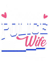 Blue Line Heart Design Wife Of Police Proud Usa Meaningful Gift T-Shirt