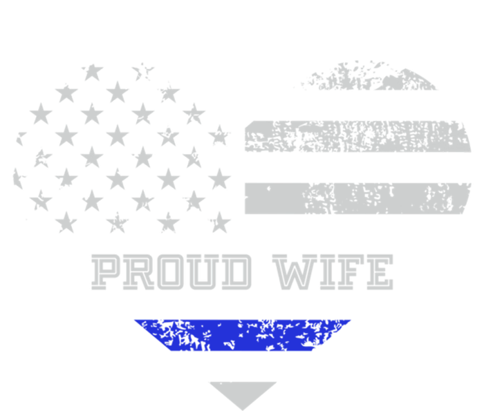 Blue Line Heart Design Wife Of Police Proud Usa Meaningful Gift Tall Hoodie