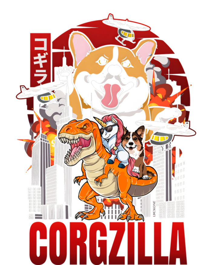 Funny Japanese Corgzilla Unicorn Funny Dog Corgi Lovers Great Gift T-Shirt