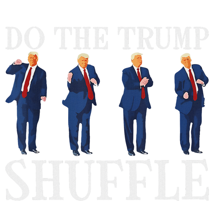 Do The Trump Shuffle Funny Trump Dance 4th July Trump 2024 Womens CVC Long Sleeve Shirt