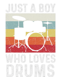 Drummer Drum Just A Boy Who Loves Drums Kit Drumming Flexfit Unipanel Trucker Cap