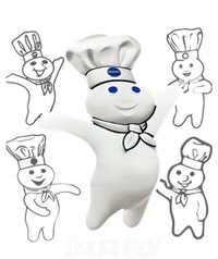 Pillsbury Doughboy Funny Design The Dough Baking Costume Poster