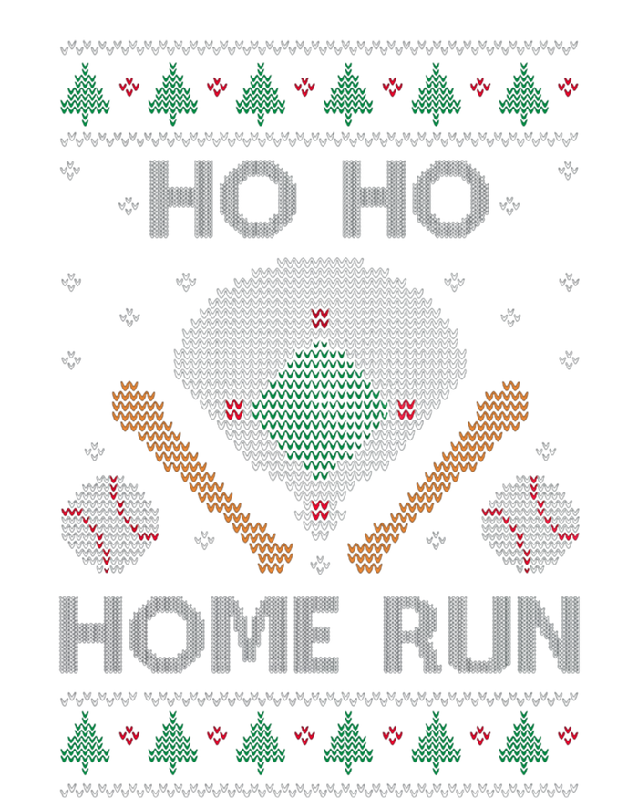 Ho Ho Homerun Baseball Ugly Christmas Party Hitter Gift Women's Flannel Pajama Set