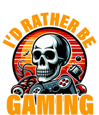 ID Rather Be Gaming Funny Gamer Skeleton Humor Gift Button