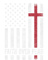 Christian Us Usa Flag American Christ Faith Over Fear Cross T-Shirt