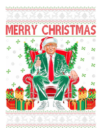 Funny Donald Trump Santa Merry Christmas Xmas Ugly Sweater Hooded Wearable Blanket