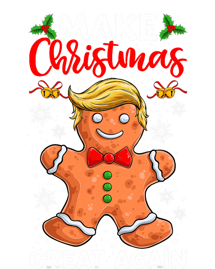 Funny Trump Gingerbread Man Make Christmas Great Again 2024 T-Shirt