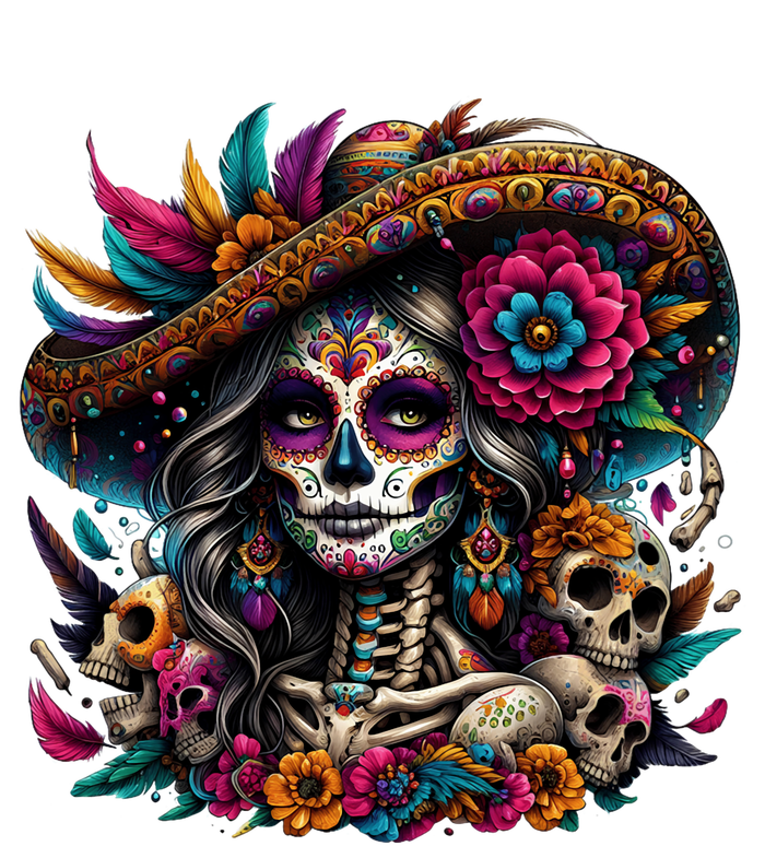 De Los Muertos La Catrina Day Of The Dead Sugar Skull Women PosiCharge Competitor Tank