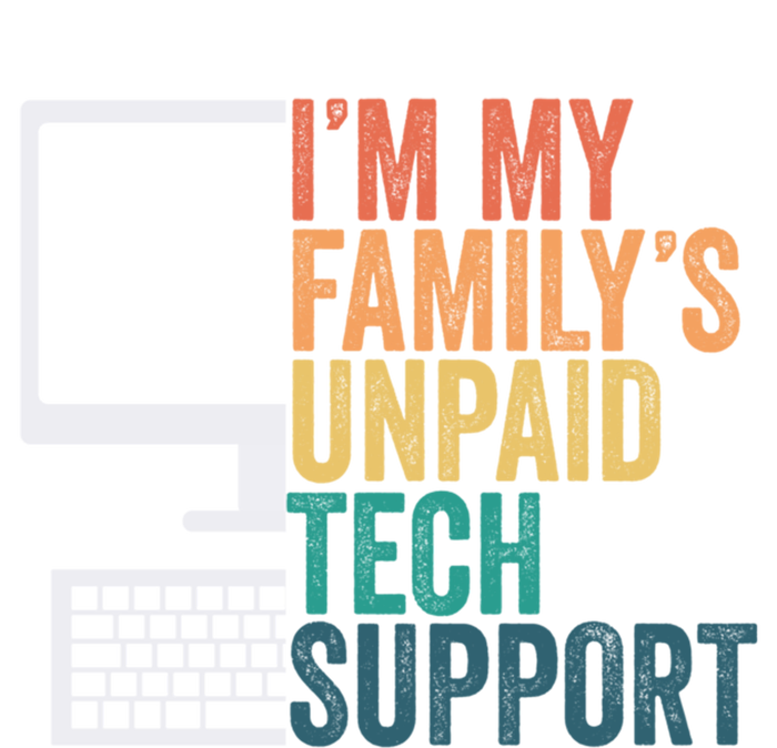 IM My FamilyS Unpaid Tech Support Retro Funny Meaningful Gift Coaster