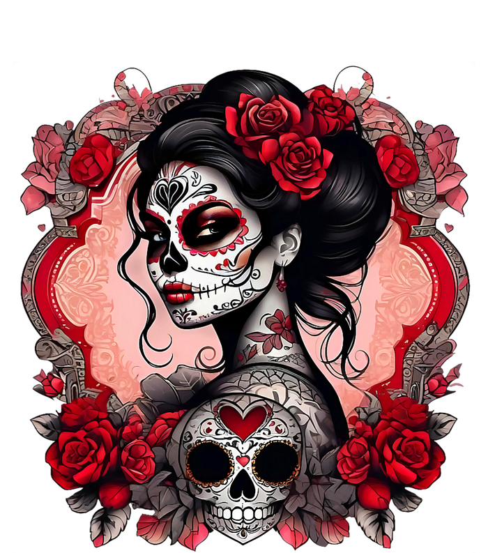 Sugar Skull Women De Los Muertos La Catrina Day Of The Dead Ladies Essential Flowy Tank