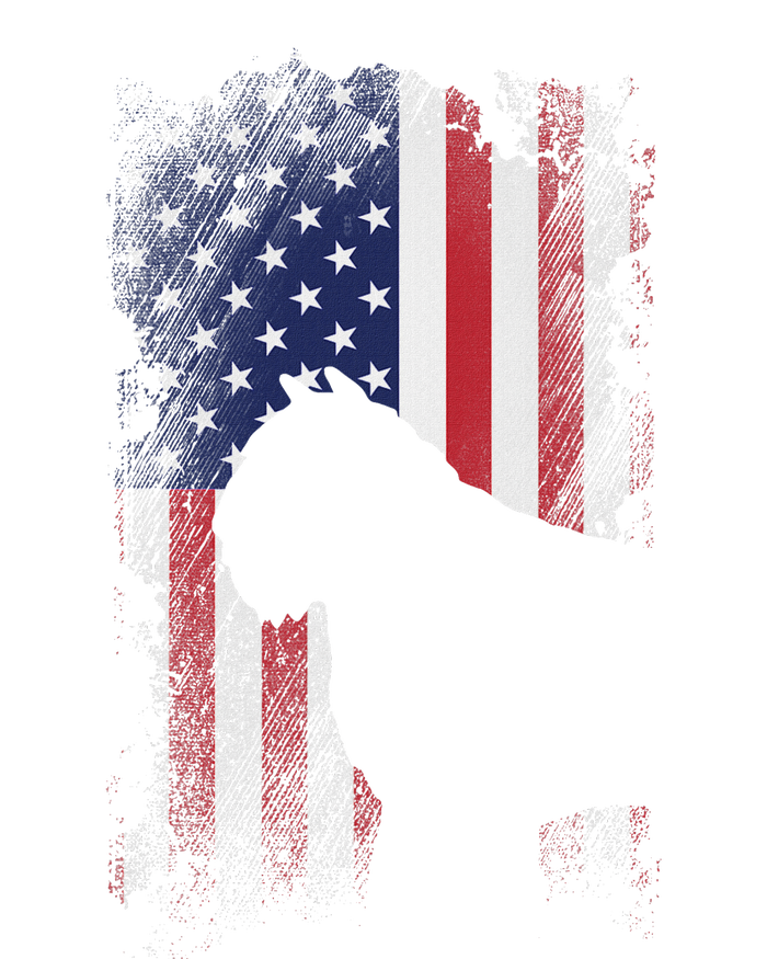 Patriotic Bouvier Des Flandres American Flag Cool Dog Lover T-Shirt