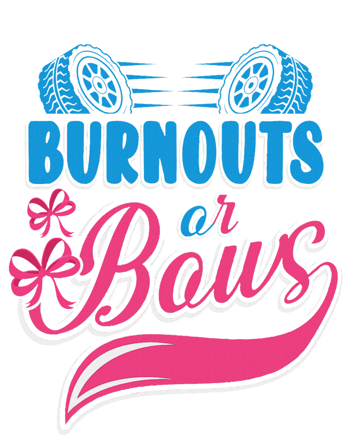 Burnouts Or Bows Gender Reveal Baby Party Announcement T-Shirt