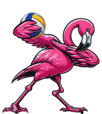 Dabbing Flamingo Costume Volleyball Player Fan Lover Team T-Shirt