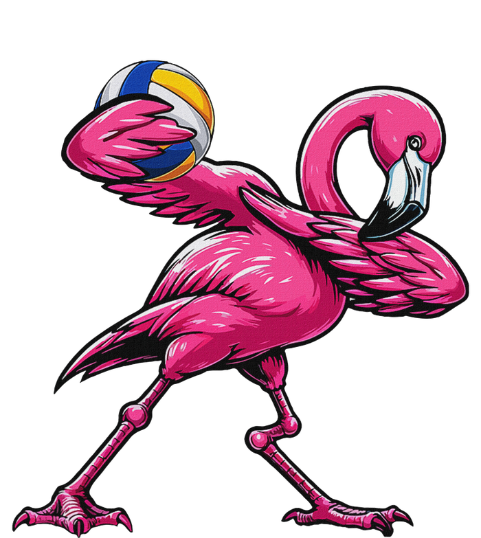 Dabbing Flamingo Costume Volleyball Player Fan Lover Team T-Shirt