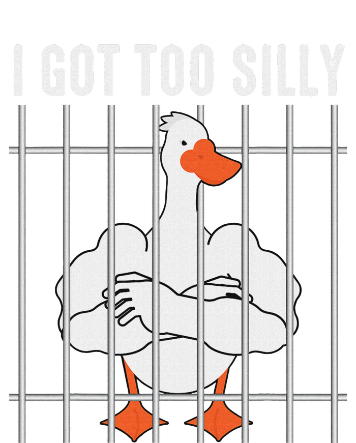 Goose Got Too Silly Funny Silly Goose Mugshot Meme Womens CVC Long Sleeve Shirt