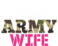 Proud Army Wife Camo Military Spouse Gift Sustainable Beanie