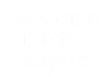 Awesome Like My Daughter FatherS Day Dad Joke Women's Knotted Racerback Tank