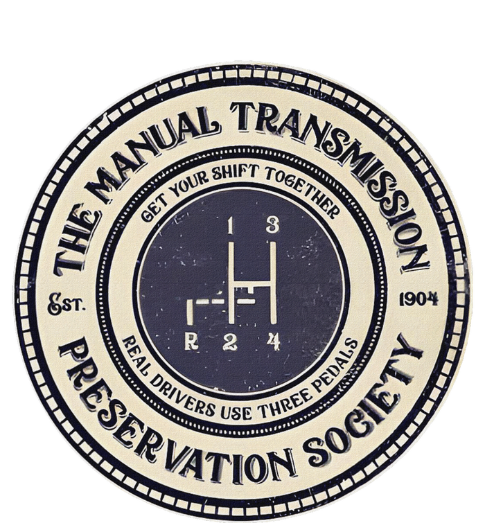 4 Speed The Manual Transmission Preservation Society T-Shirt