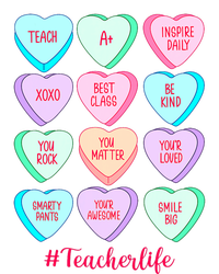 Funny Teacher Valentines Day Teach Heart Candy T-Shirt