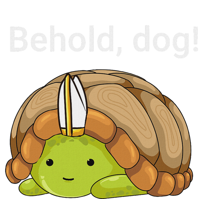 Behold Dog Funny Turtle Wearing A Priest Hat Sweatshirt Cinch Pack Bag