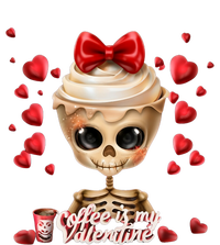 Skeleton Coffee Is My Valentine Funny Valentines Day T-Shirt